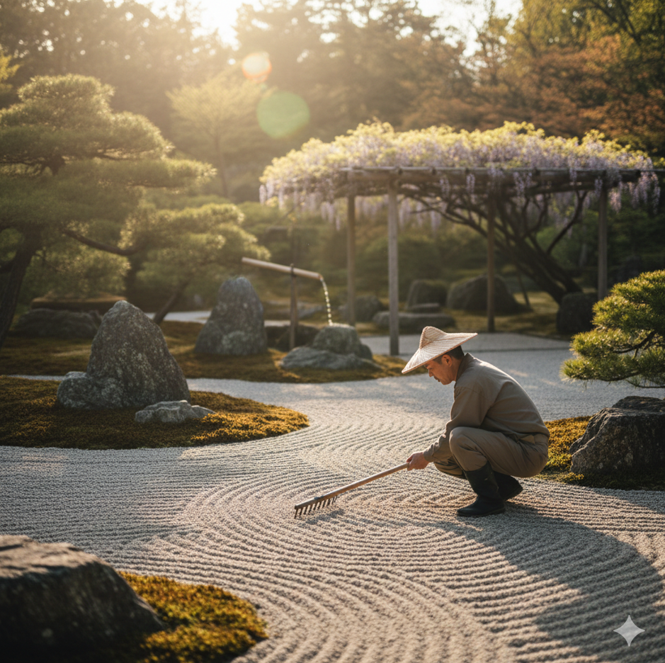 조경 시공 진행